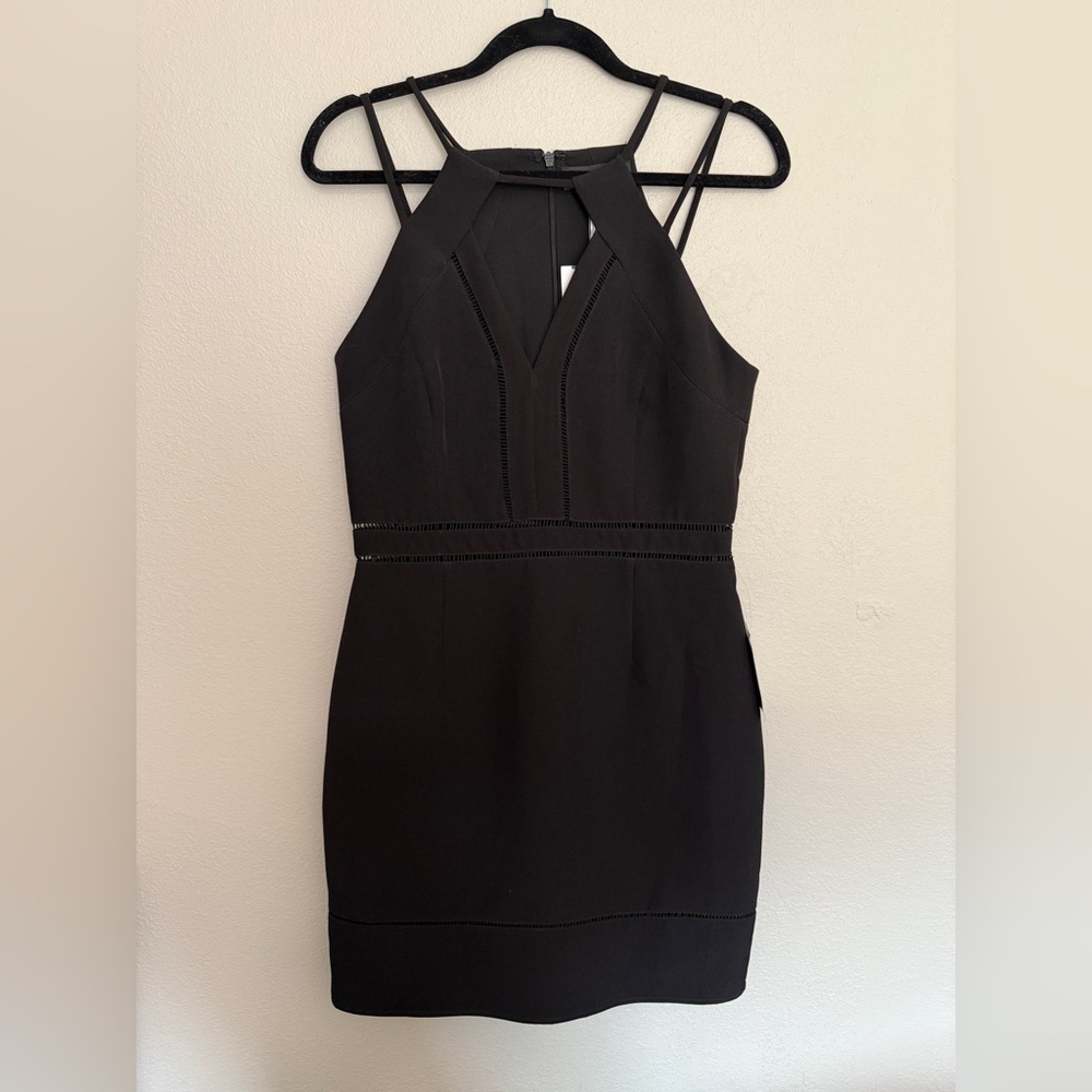 Adelyn Rae Black Mini Dress